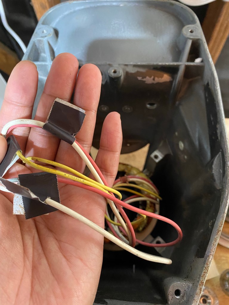 Thermal print labels that got blacked out by heat from the heat gun