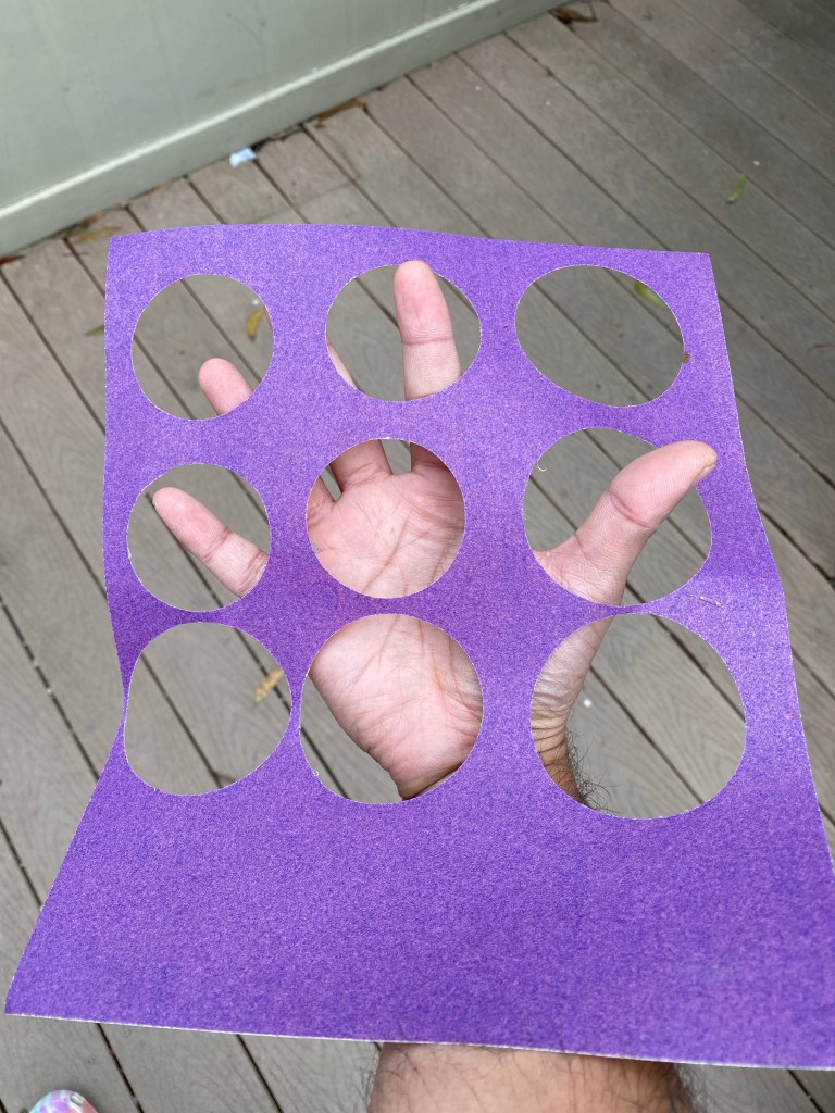 Figure 6: This is all the sandpaper I needed for two alignment sessions. For me doing different grit sizes seemed overkill but ymmv